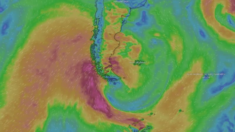 Alerta por un ciclón que traerá tormentas severas y lluvias torrenciales por 72 horas: las zonas afectadas. Foto: Windy