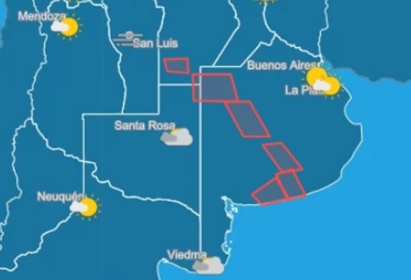 El SMN informó que esta semana habrá fuertes lluvias en Buenos Aires.