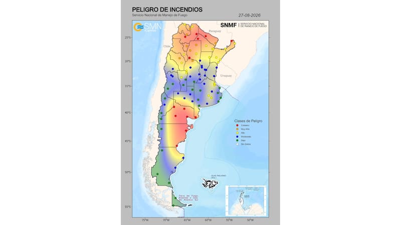 Mapa del SMN