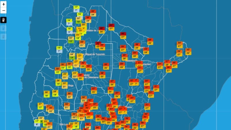 Alerta rojo por una intensa ola la de calor que llegará con temperaturas de 40°: qué provincias están bajo riesgo. Foto: SMN