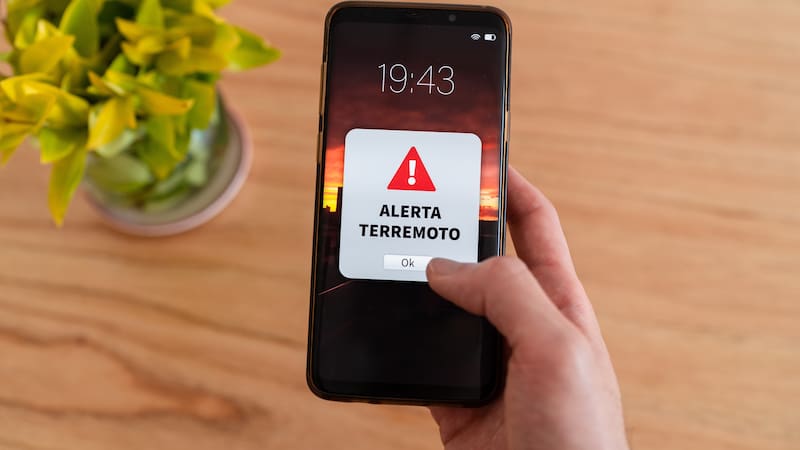 Alerta de terremoto y sismo en los teléfonos celulares