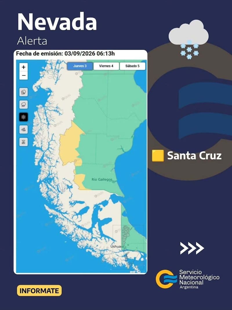 Alertas del SMN.