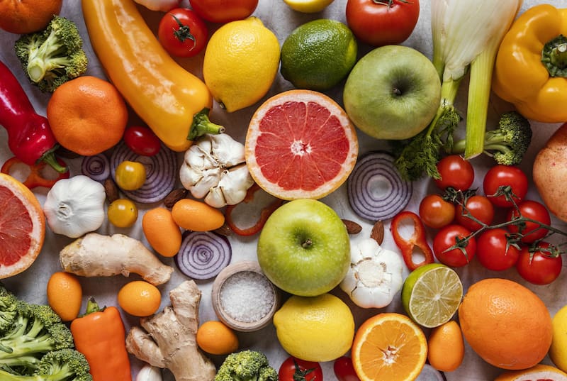 Una alimentación natural y medida formó parte de sus hábitos durante toda su vida.