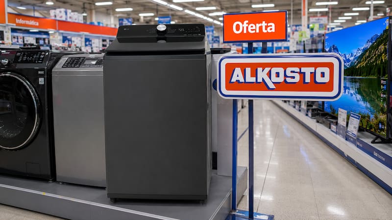 Alkosto ofrece un lavarropas de gran capacidad que lava más de 5 kg en 39 minutos con una rebaja de casi el 50%.