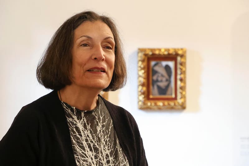 La escritora mexicana Alma Guillermoprieto ha reflexionado sobre literatura y pensamiento en el encuentro 'Lecciones y Maestros', en Santillana del Mar. EFE/Celia Agüero Pereda.