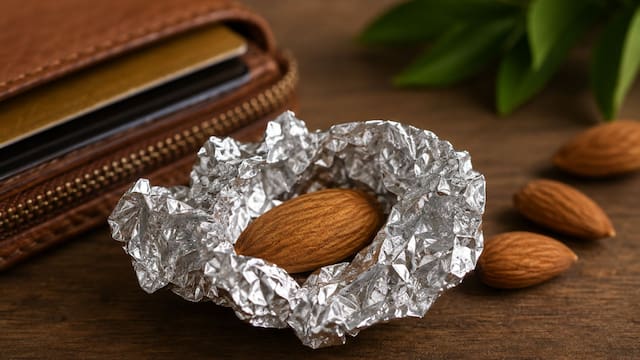 Llevar una almendra envuelta en papel aluminio: para qué sirve y por qué lo recomiendan los expertos