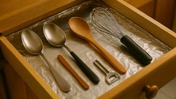 Poner papel aluminio en los cajones de la cocina, para qué sirve y por qué miles de personas lo hacen