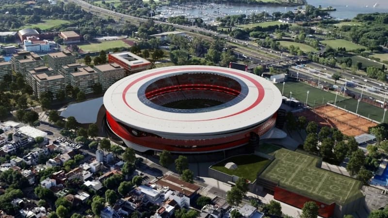 Amplían un importante estadio de Argentina y alcanzará los 100.000 espectadores: será el más grande de Sudamérica. Foto: @BandaRoja_