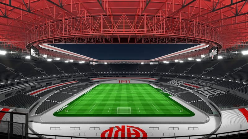 Amplían un importante estadio de Argentina y alcanzará los 100.000 espectadores: será el más grande de Sudamérica. Foto: Marketing Registrado