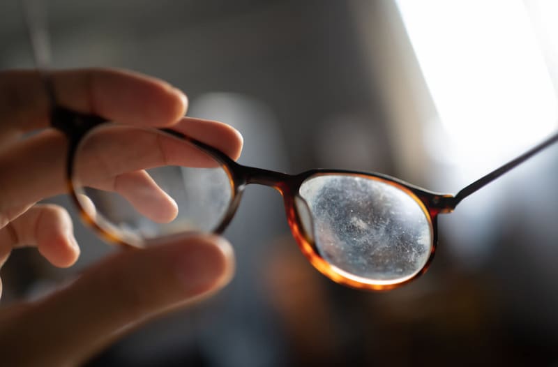 Ni pasta dental ni vinagre: el método recomendado para disimular los rayones de los lentes sin dañarlos. Fuente: FreePik