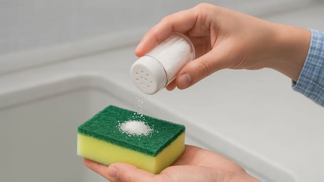 Antes de usarla, algunos le agregan sal a la esponja: qué efecto tiene