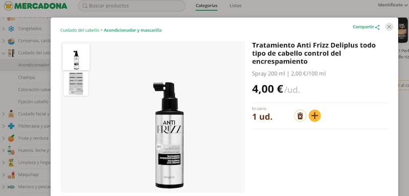 Adiós al frizz | Este producto de Mercadona elimina el encrespamiento: deja el cabello sedoso y lo protege del calor.