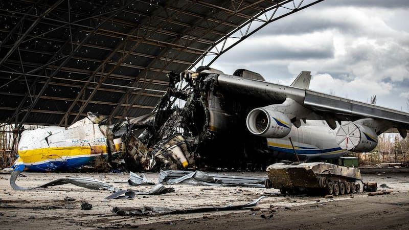 Tristeza para el mundo de la aviación: el An-225 Mriya fue destruido en febrero de 2022.
