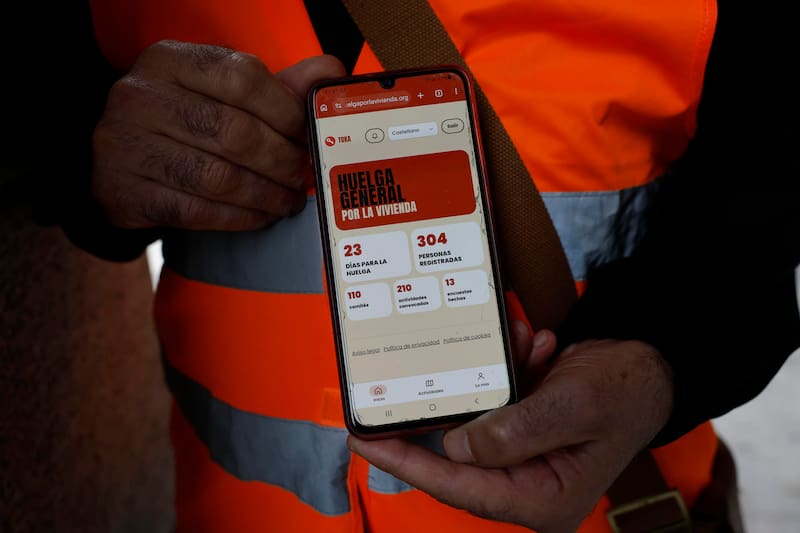 APP del Sindicato de Inquilinas para anotar actividades y comentar la huelga general del 11N.
