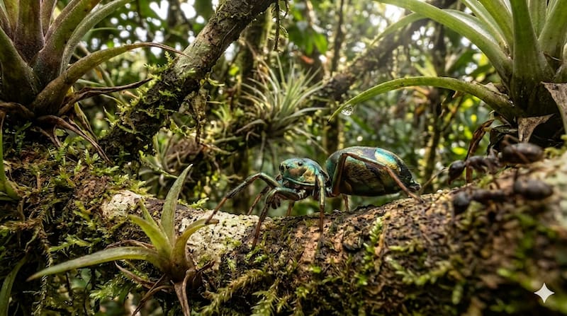 Describen una nueva especie de araña que imita a hormigas para cazar y evitar depredadores.
