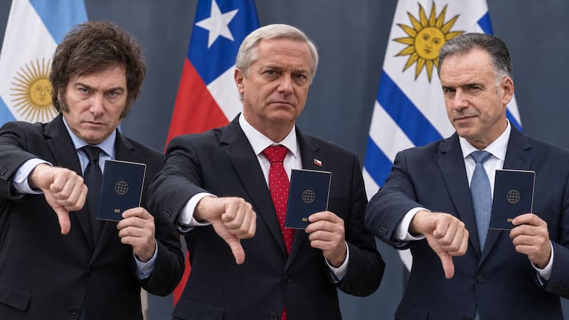 Es oficial | Argentina, Chile y Uruguay no permitirán el ingreso al país a todos los ciudadanos que posterguen la renovación del pasaporte. (Representación creada con IA)