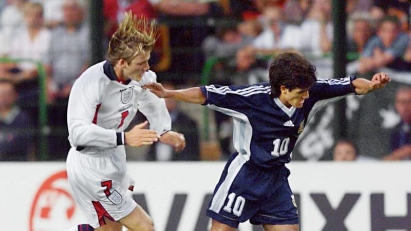 Argentina contra Inglaterra en el último mundial en que logró eliminarlo: Francia 1998