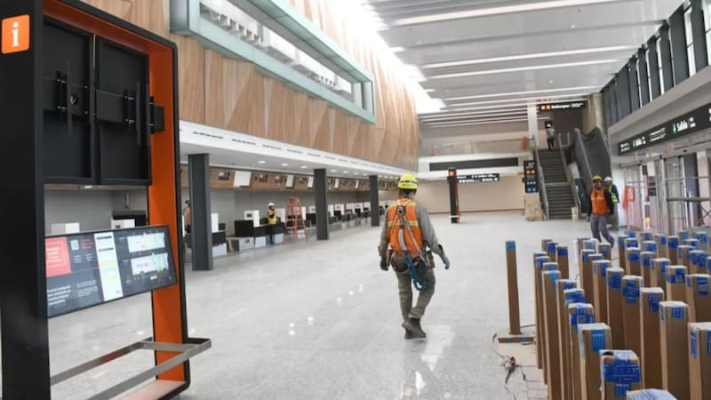 Los trabajos avanzan en las difernetes zonas de la terminal.