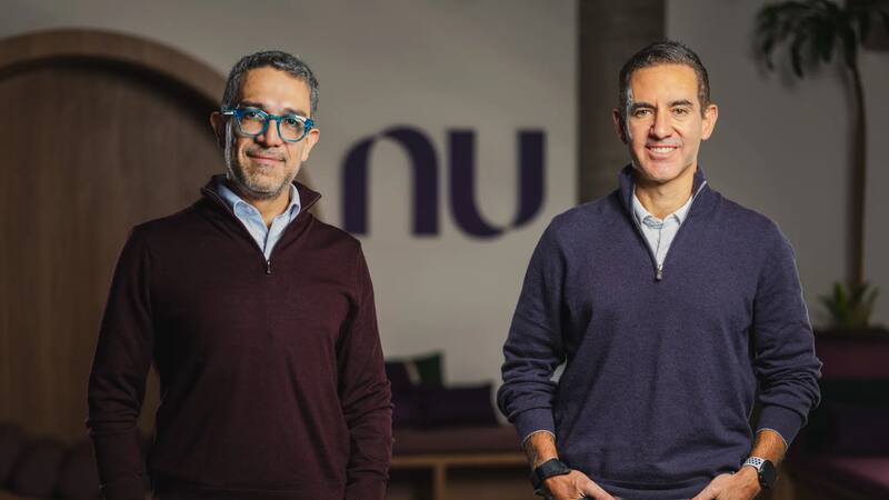 Armando Herrera, director general de Nu México, y David Vélez, CEO de Nubank.
