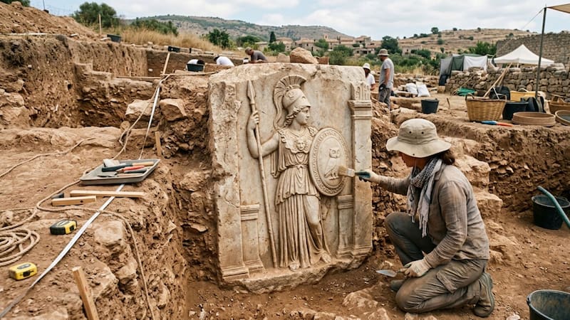 Hallazgo del siglo: arqueólogos desentierran un santuario en un antiguo cantero y pertenece a esta diosa romana. (Imagen representativa generada con IA)
