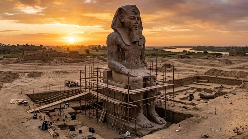 Hallan una pieza clave del Antiguo Egipto | Se trata de un fragmento de 6 toneladas que llevaba milenios ocultos bajo el Nilo.