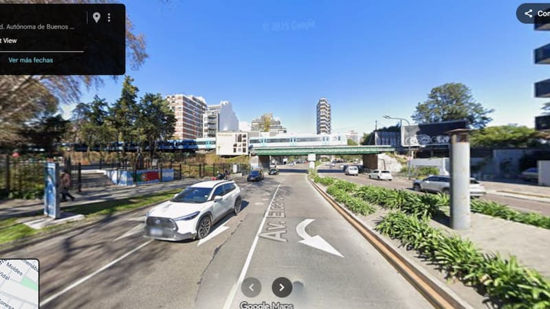 Arreglarán un puente ferroviario clave que une dos barrios importantes de CABA y se restringirá el tránsito. Foto: Google Maps