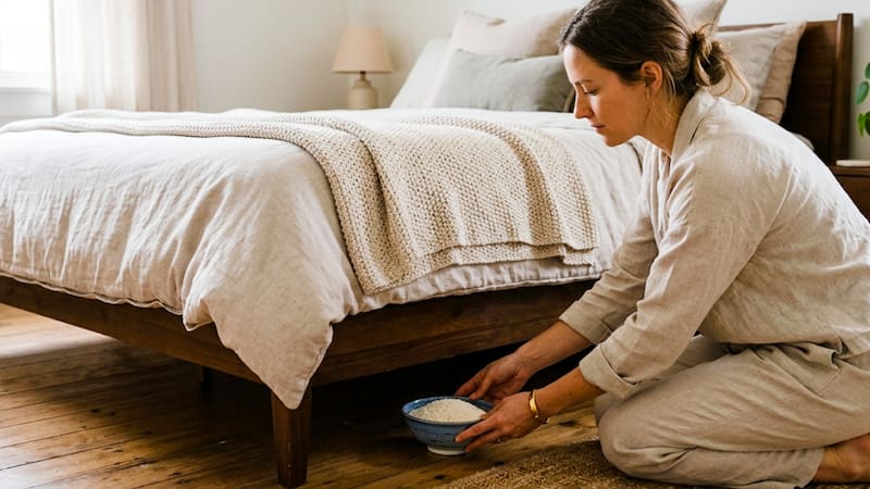 Poner arroz bajo la cama: para qué sirve y por qué lo recomiendan, según el Feng Shui. Foto: Gemini.