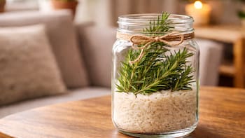 Para qué sirve colocar un frasco de arroz con romero dentro de la casa y por qué todos lo recomiendan