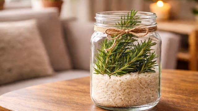 Para qué sirve colocar un frasco de arroz con romero dentro de la casa y por qué todos lo recomiendan
