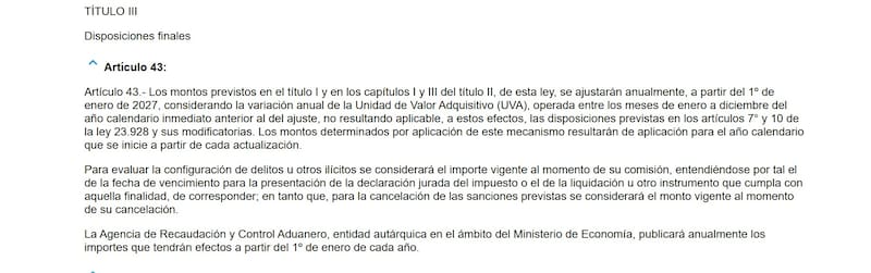 El polémico artículo 43 Ley de Inocencia Fiscal.