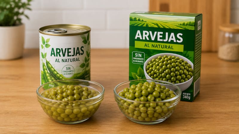Arvejas de lata o caja: cuál es mejor, en qué se diferencian y qué envase conviene comprar
Fuente: IA