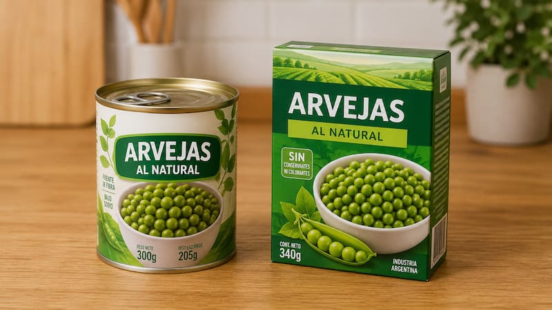 Arvejas de lata o caja: cuál es mejor, en qué se diferencian y qué envase conviene comprar
Fuente: IA