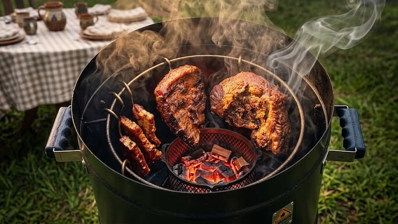 Asado en barril