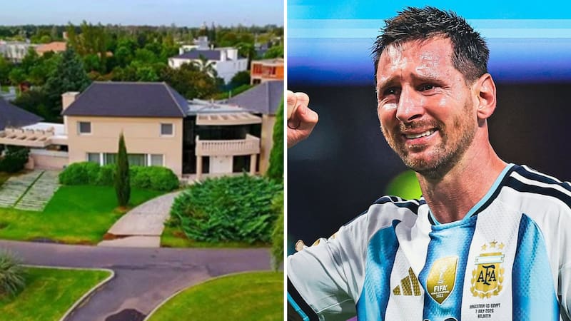 Así es “La Fortaleza”, la impresionante casa de Lionel Messi cerca de Rosario.