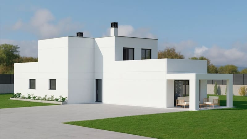 Así son las casas prefabricadas de dos pisos que llegan al país: se construyen en apenas 7 días
