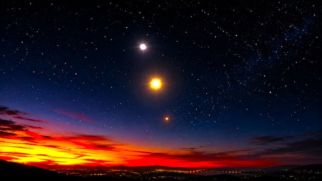 Llega el espectáculo astronómico más esperado de junio: cuándo y desde dónde ver la alineación de Venus, Júpiter y Mercurio