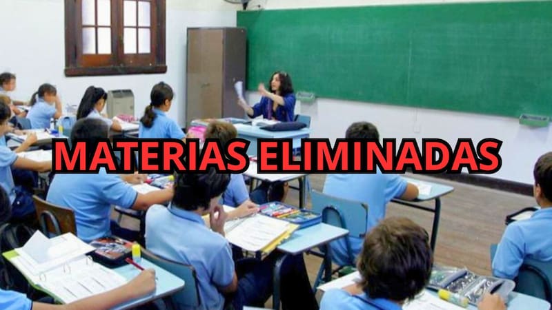 ATENCIÓN | Cambian las clases para siempre: fueron eliminadas dos materias clave de todas las escuelas del país