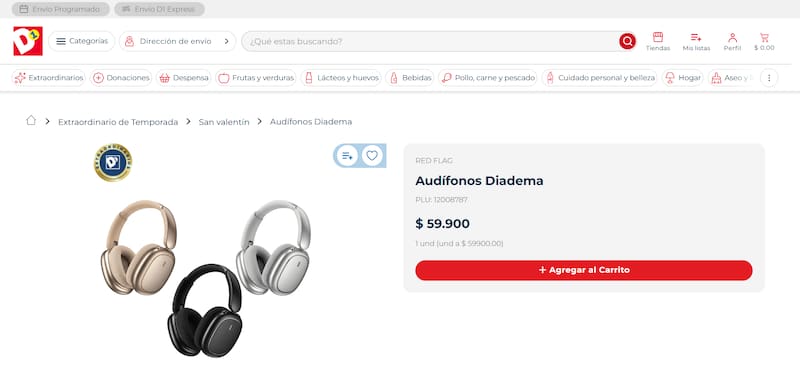 Los audífonos Red Flag tienen batería recargable de 400 mAh, un alcance inalámbrico de hasta 10 metros y vienen con cable USB Tipo C y auxiliar.