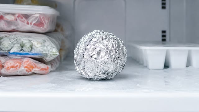Bola de papel aluminio en el freezer: para qué sirve y por qué muchos lo recomiendan