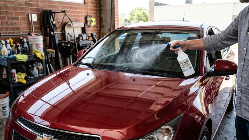 Atomizar vinagre en el parabrisas de tu coche qué hace y por qué lo recomiendan los expertos