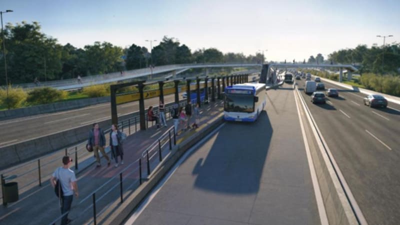 Así se verá el carril exclusivo para transporte público