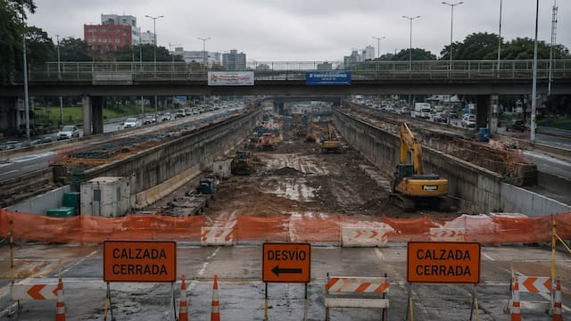 Cierran una autopista de tres tramos para evitar inundaciones en Capital: las obras durarán 6 meses