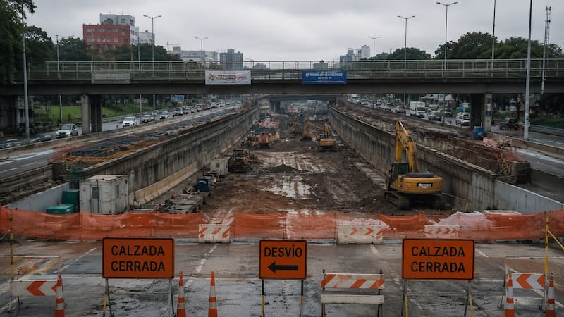 La intervención busca reducir el riesgo de inundaciones y garantizar el avance de una obra de infraestructura.