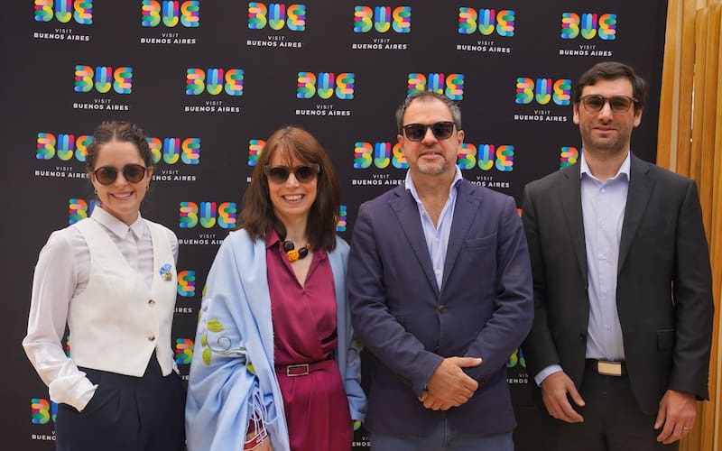 Autoridades de Visit Buenos Aires y representantes argentinos durante su participación en el festival gastronómico realizado en Ciudad de México.