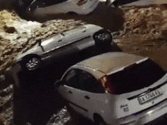 España, otra vez inundada: tres muertos y más de 800.000 confinados por lluvias que no se veían desde hace 39 años