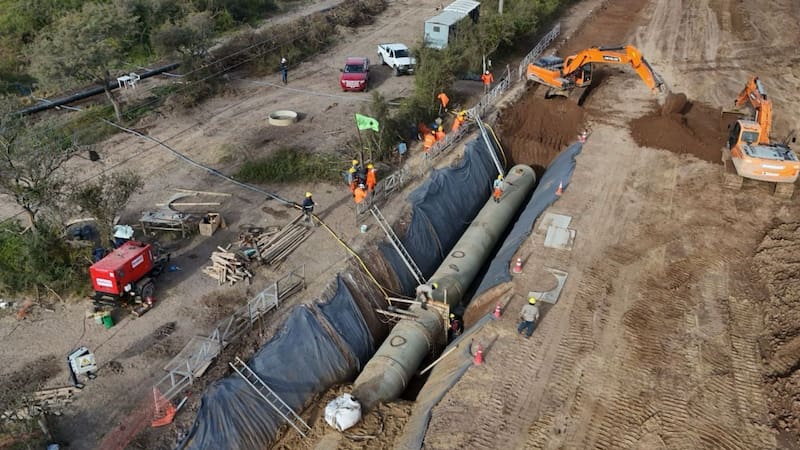 Avanza la construcción del “río artificial” que le dará agua potable a medio millón de personas y es el orgullo del país
Fuente: Gobierno de Santa Fe