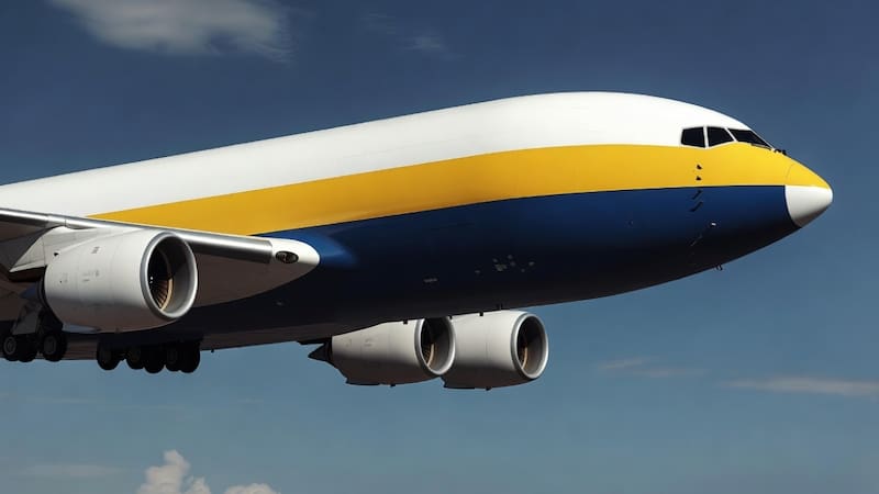 Despega el avión más grande del mundo: tiene tres pisos de altura y es el mayor orgullo del país. (Representación creada con IA)