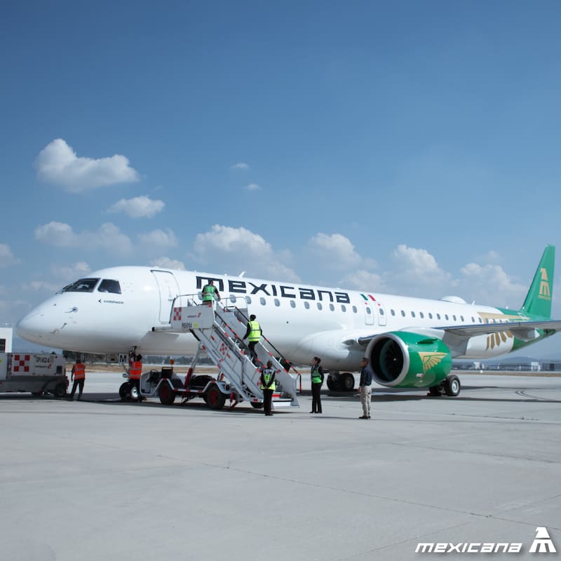 Avión de Mexicana de Aviación.