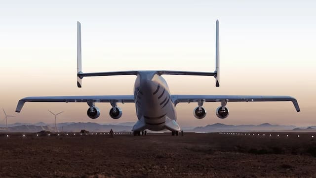 Despega el avión más grande del mundo: tendrá 108 metros de largo, cuatro motores y se podrá usar en tan solo tres continentes