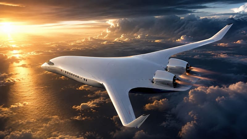 A diferencia de los aviones convencionales, el Z4 utiliza un concepto de ala volante, en el que el fuselaje forma parte de la propia estructura alar. (Foto: Imagen ilustrativa creada con IA)
